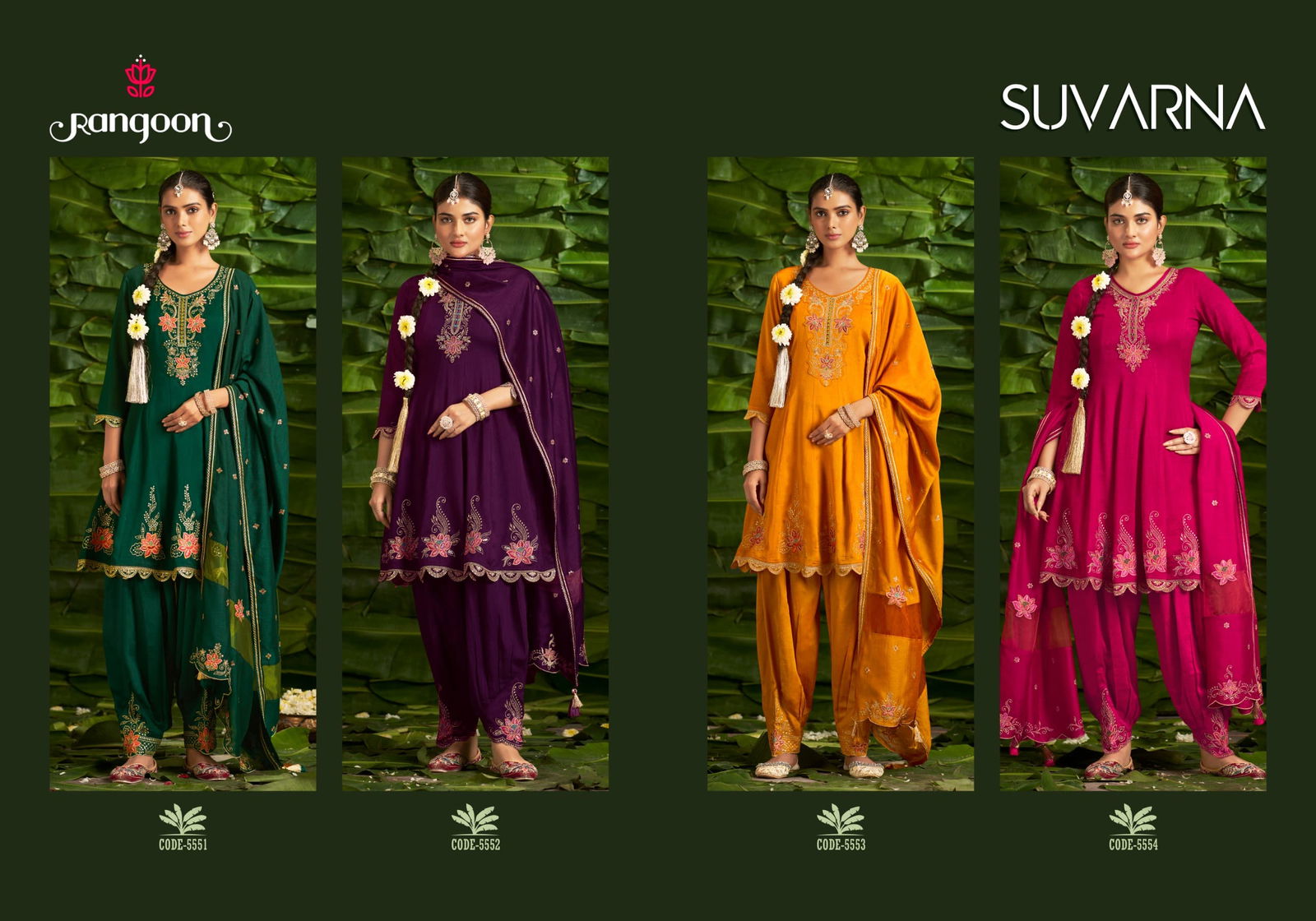 Suvarna By Rangoon Designer Work Readymade Suits Wholesale Shop In Surat